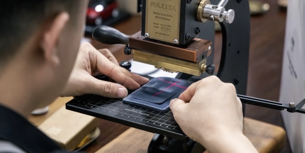 Live Monogramming leather goods